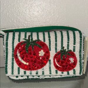 VIRAL BEADED BAG • Tomato Beaded Clutch • MARSHALLS